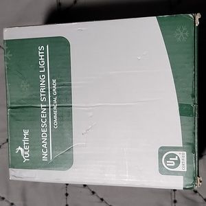 YULETIME UL Certified Clear LED Christmas String Lights, 66 Feet 200 LED Count